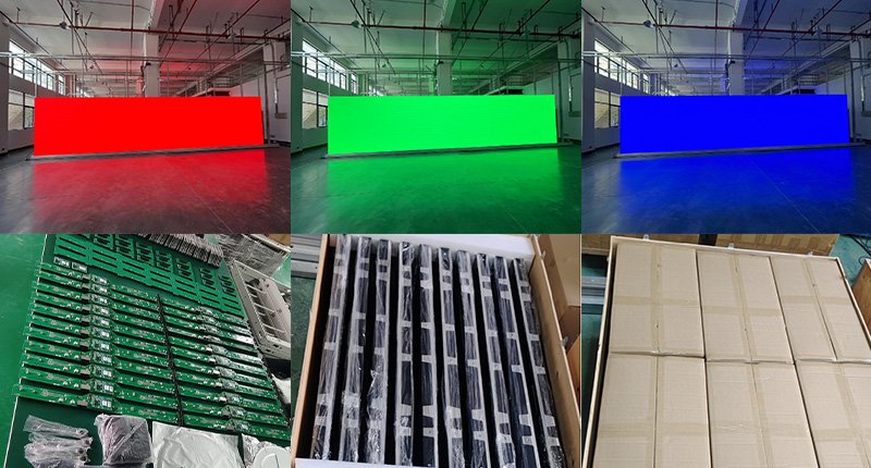 56m² p2.6 실내 LED 스크린, 우즈베키스탄으로 배송 준비 완료