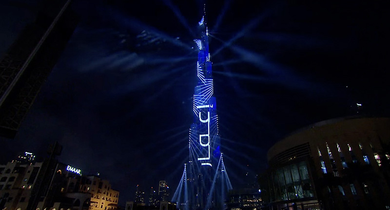 Burj Khalifa LED-Bildschirm