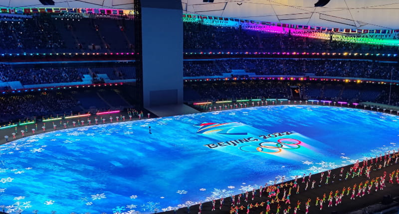 china's led screen strength, shining paris olympic games 7