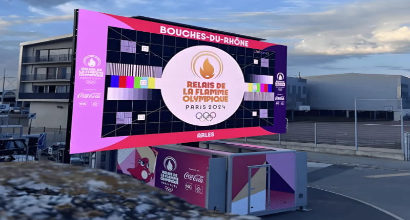 china's led screen strength, shining paris olympic games 9