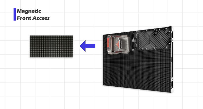 kostengünstiger fest installierter 4K-Vollfarb-LED-Bildschirm für den Innenbereich